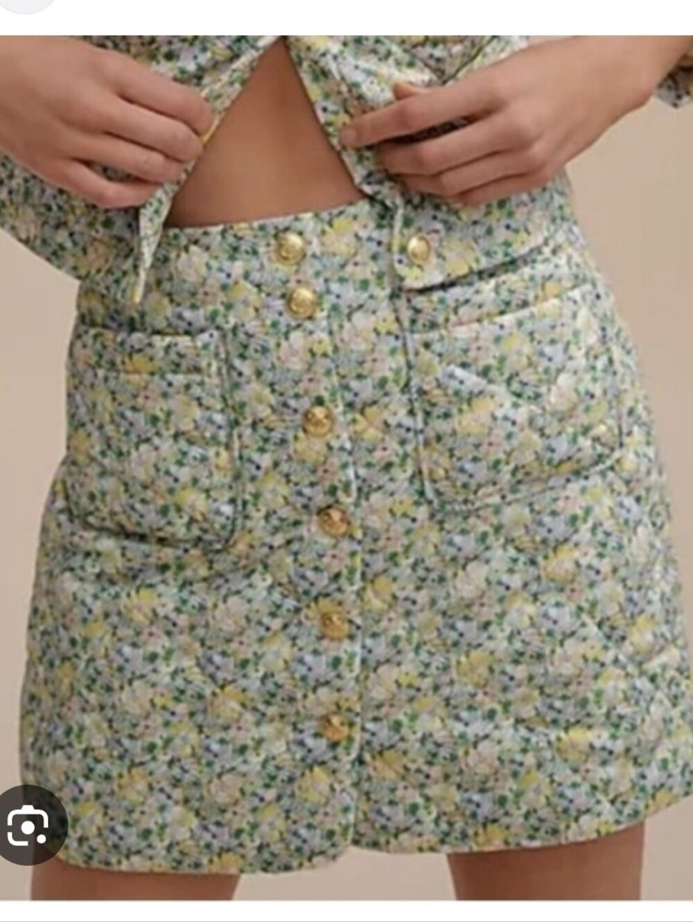 J.CREW X LIBERTY quilted Puffer Skirt